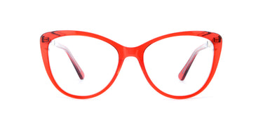 Women Vista Eyeglasses: Marta - Red  - SpaceSMART Eye Clinic (Front View)